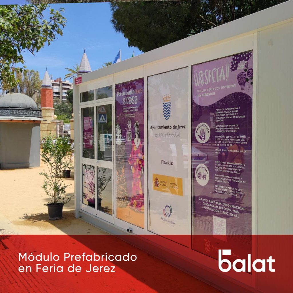 Módulo prefabricado en feria de Jerez : Balat
